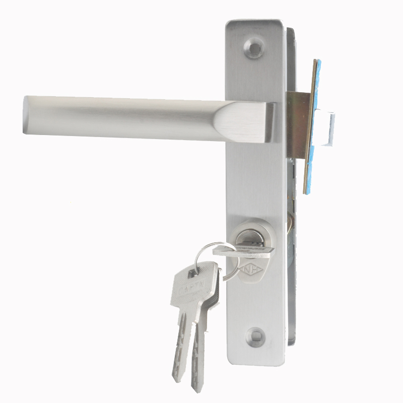 华南锁业2030型铝合金执手锁C-20F30B室内门铝合金塑钢门锁带锁芯