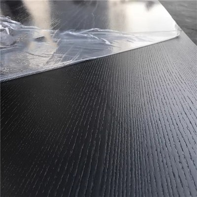 环保黑色木饰面板黑色板浮雕凹凸纹饰面免漆板背景墙实木皮贴面板