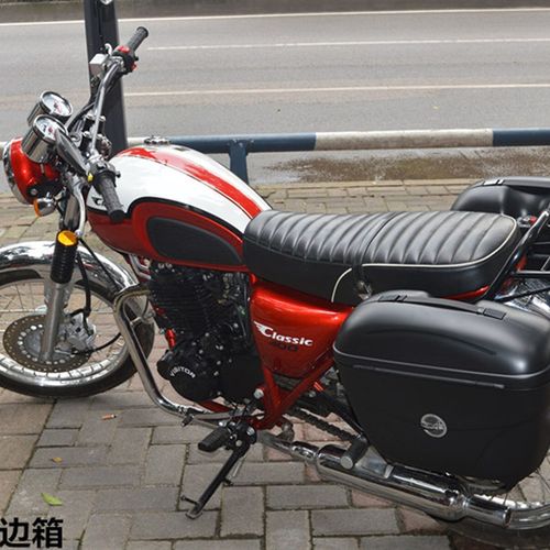 鑫源摩托车复古400国棍棍王 改装 边箱 尾箱 侧箱 后备箱 快拆