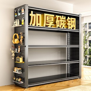 家用多层置物架仓储货架落地阳台储物架杂物间地下室钢制收纳铁架