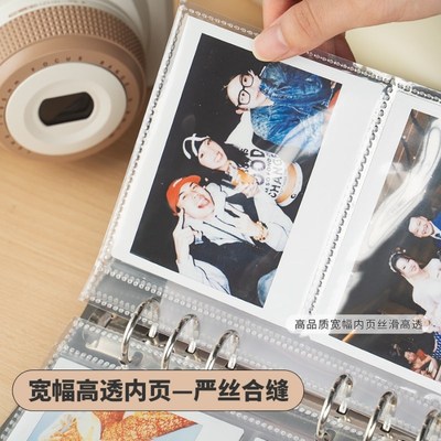 聚册wide宽幅拍立得相册富士相纸wide400/300卡册活页五5寸收纳本