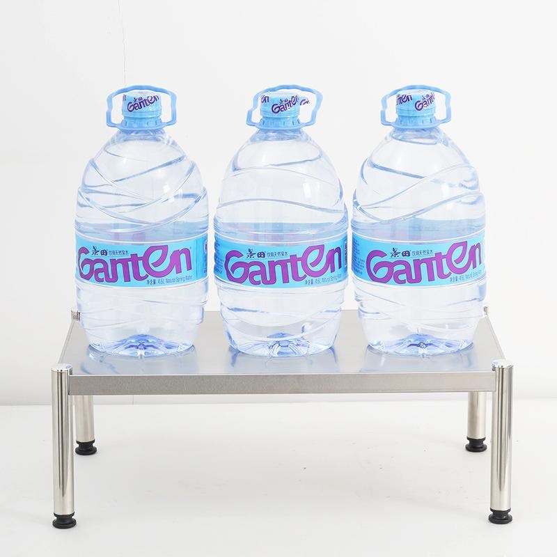 不锈钢一层单层置物架厨p房卫生间加厚2030高台面板可调节窄小支