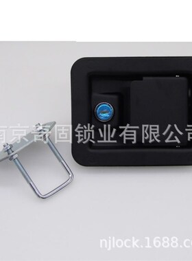 方形面板锁MS040-1机车辆盒锁工程车工具箱机R罩锁发电机组房车锁
