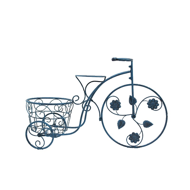 铁艺自行车花架子欧式创意单车文创F店商场店铺橱窗装饰户外花架