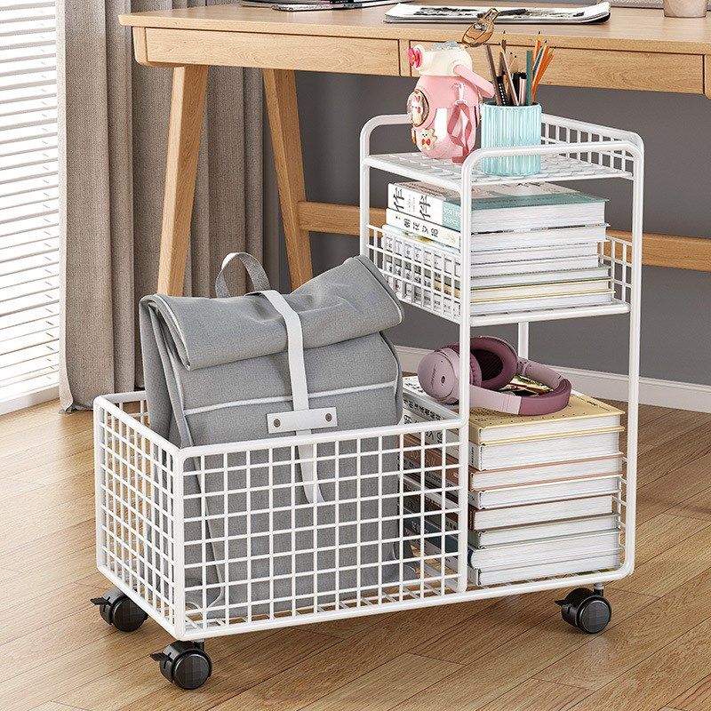 可移动书包置物架小推车书本收纳架神器家用M放书包桌下滑轮书本,住宅家具,书架,淘宝优惠券,粉丝福利购,淘宝优惠卷