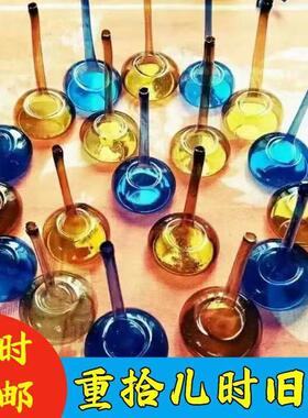 琉璃咯嘣童时回忆琉璃叮当复古怀旧琉璃底咚鼓铛不登工艺品琉璃不