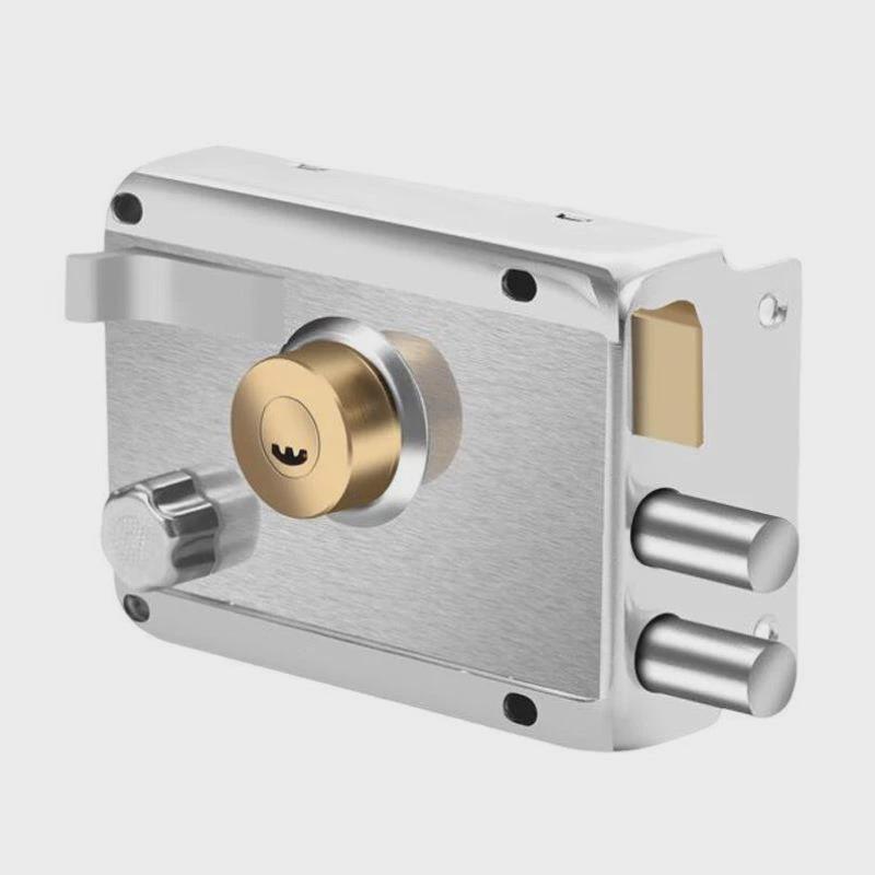 纳仕德SYJ1540防盗门锁老式锁外装铁门L锁木门锁通用室内外房门锁