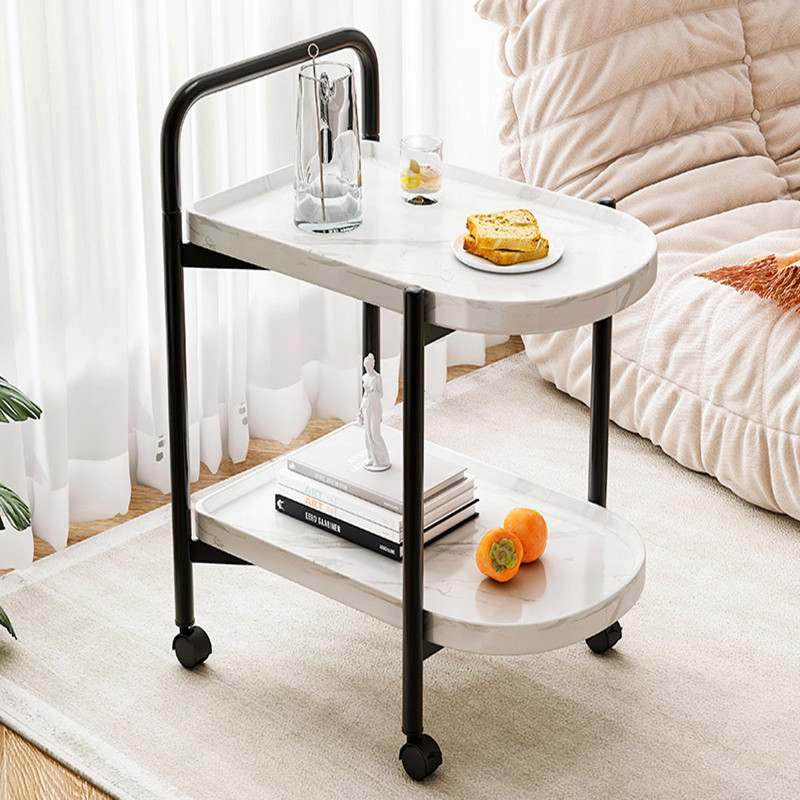 铁艺床头柜小型可l移动意式极简卧室小推车边几床头桌子收纳置物