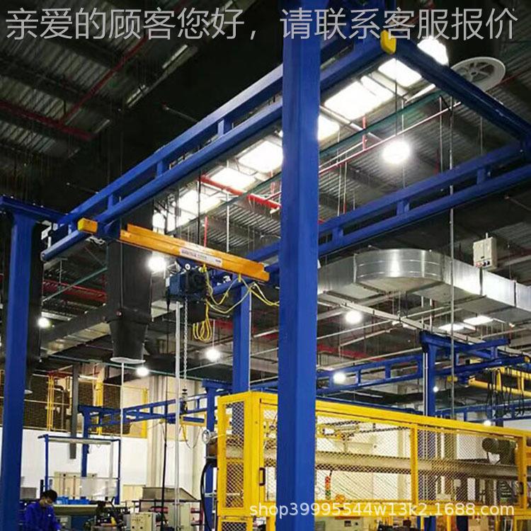KBK轨道柔性钢框性轻型悬起重挂机轨组合车间KBU铝合金架