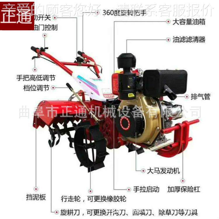 新田园UWD管理多机 功能旋耕开沟机款 多规格新款开除沟机草机