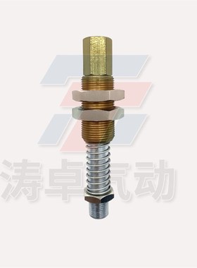 FSTE  G1/8-AG 15 25 50吸盘支架外置弹簧缓冲杆M16机械手抓取支