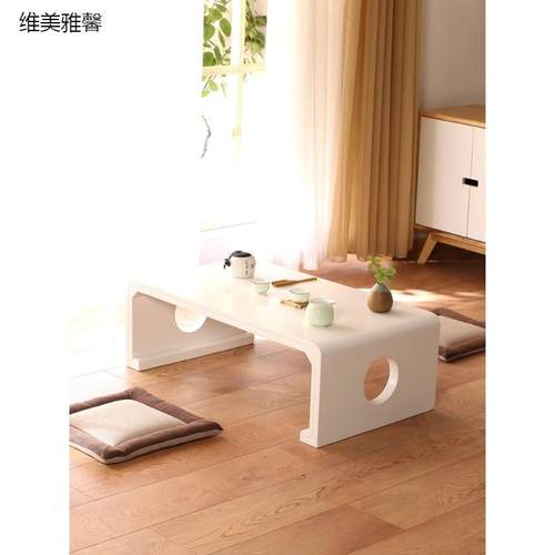 新款阳台小桌子日式榻榻米茶几矮桌实木地台窗台桌简约炕桌