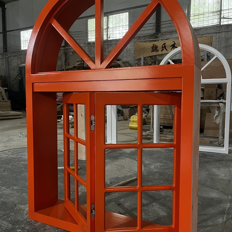 实木门窗定制拱形窗户折叠窗户推拉窗室内门窗网红窗户可定制窗户