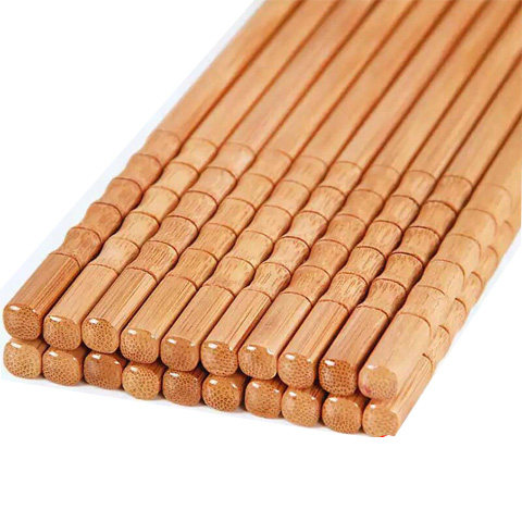 防霉楠竹筷子家用高档实木防霉耐高温竹子防滑家庭装精致中式无漆