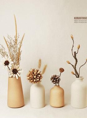 小摆件家居饰品软装客厅柜子书架电视柜日式干干燥花茶几玄关原木