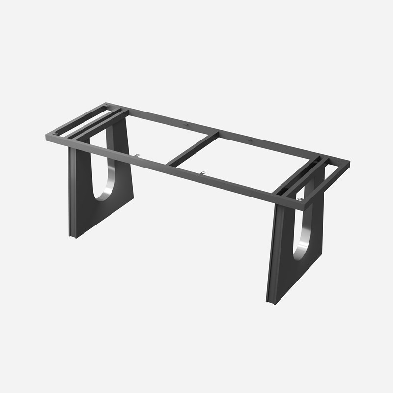 覆古实木桌桌腿支架岩板奢石餐桌底座桌I脚茶桌书桌桌面支撑桌脚