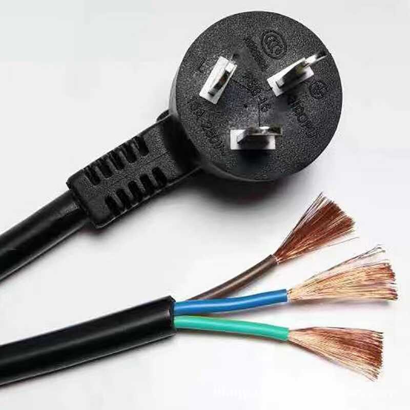 16A2.5平方加粗铜线2米专用z插头空调线大功率电器三芯三脚连接线
