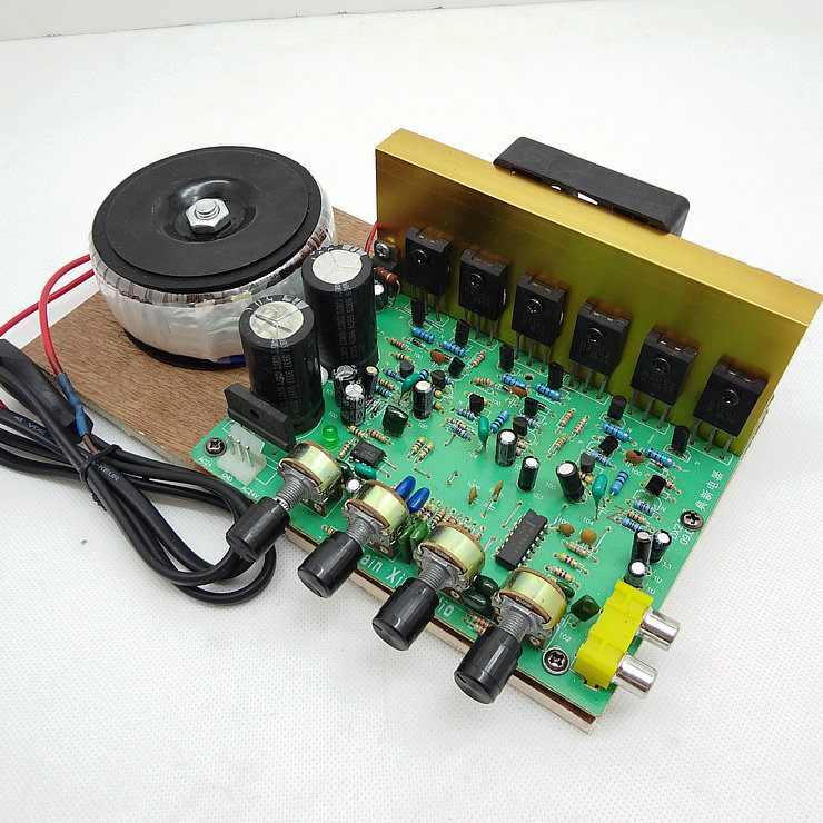 220V大功率2.1功放板对管带z重低音输出功放板/强劲重低音组合功