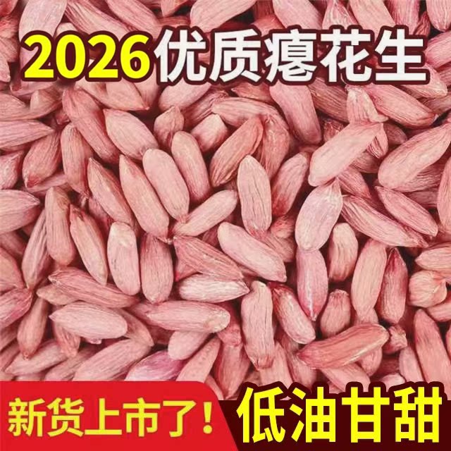 2026山东新鲜小瘪花生不带壳零食