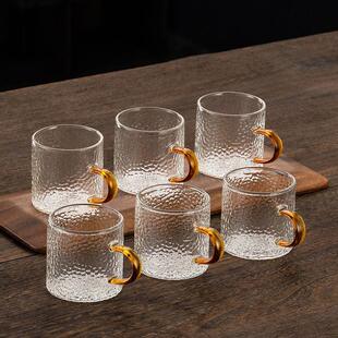 耐高温玻璃茶杯120ml品茶杯茶具套装待客茶杯功夫茶家用茶室