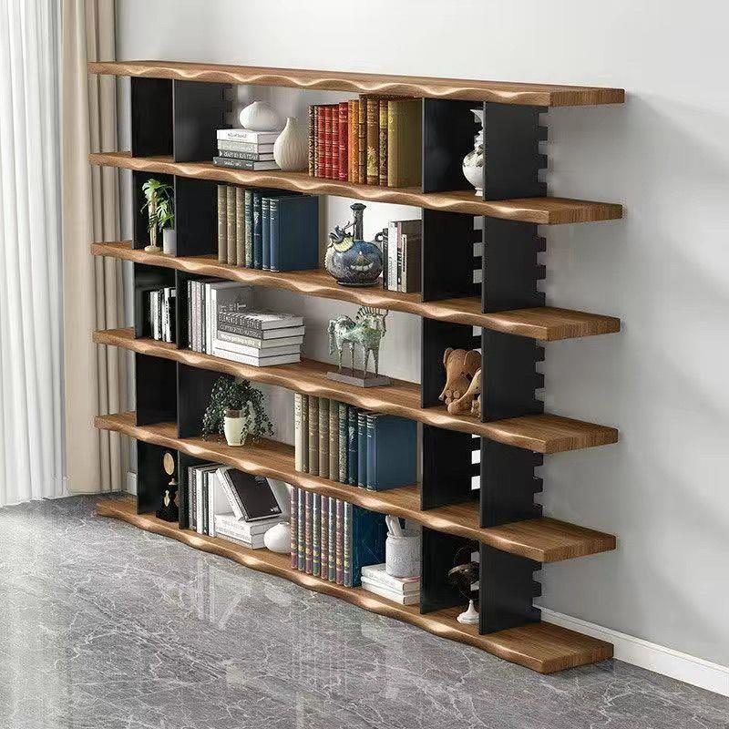 美式实木满墙整墙书柜办公