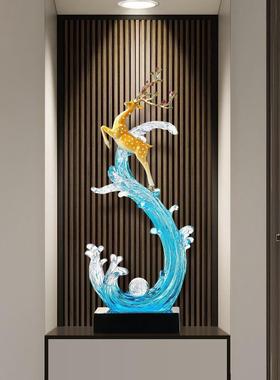 风生水起一路向前轻奢玄关