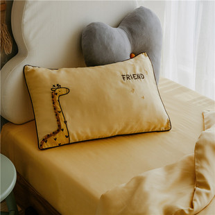 60天丝宝宝枕头套夏季 冰凉冰丝凉爽夏天儿童枕套乳胶枕枕套48X74