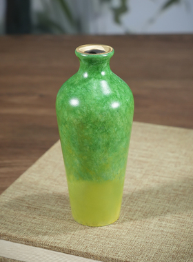 黄铜摆件《春色满园》铜工艺品家用客厅桌面 插花干花花瓶装饰品