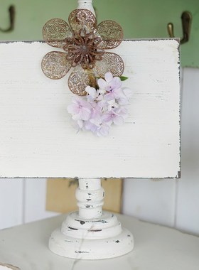 众擎花园杂货装饰摆件木质桌面摆件照片夹子相框