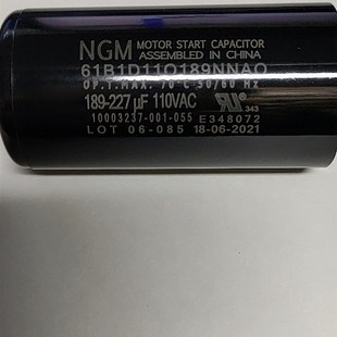 189 227MFD 227uF 125VAC189 61B1D110189NNAO 110 启动电容器NGM