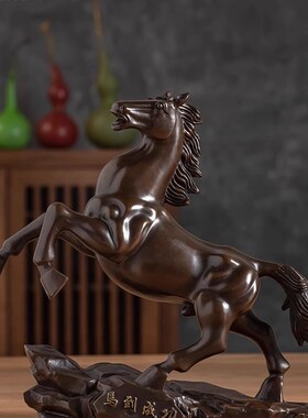铜之美 马摆件铜工艺品马到成功家居客厅玄关装饰品商务高档礼品