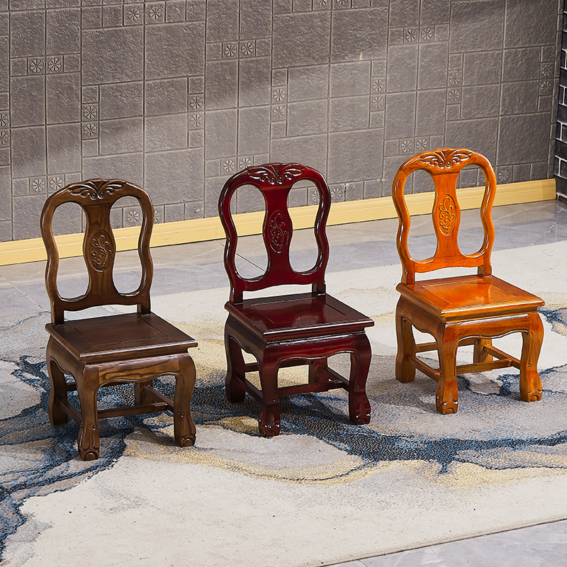 实木小椅子靠背椅儿童凳小板凳红木婚庆椅家用客厅茶几子孙矮凳子