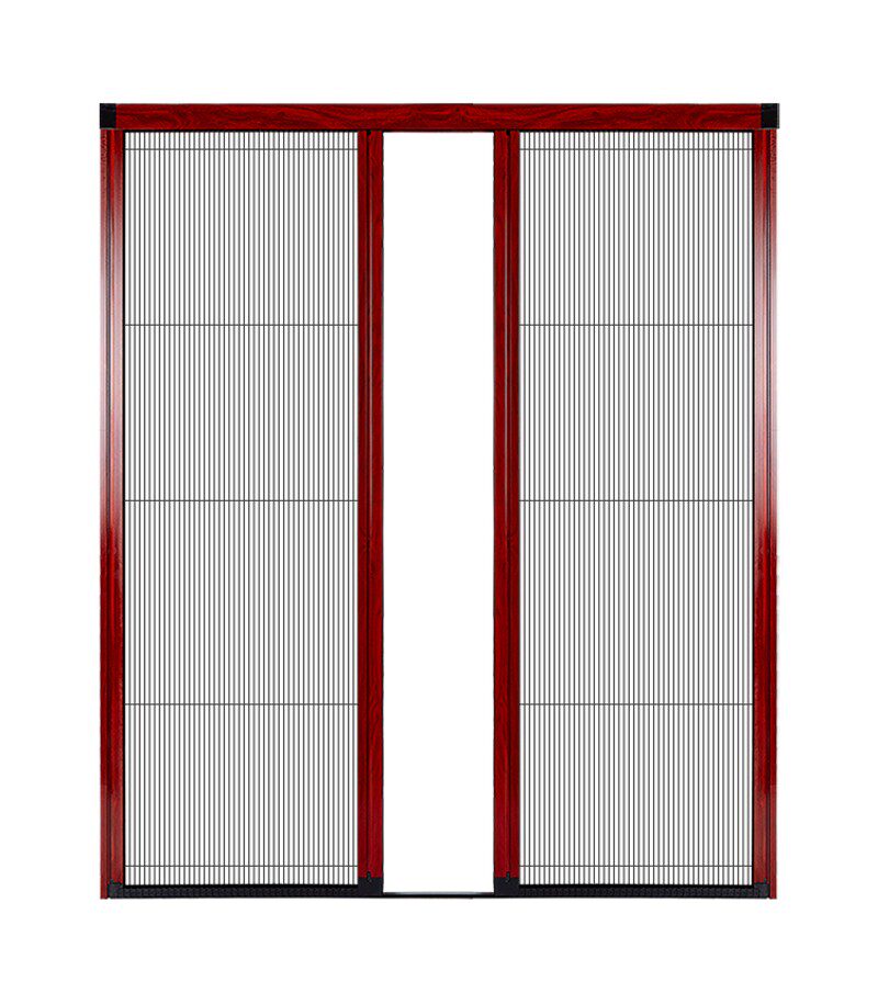 铝合金可拆洗推拉移门客厅厨房卧室阳台无轨折叠隐形防蚊隔断纱门