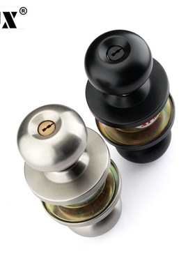 黑色通用型防盗门锁c级球锁芯室内卧室圆锁球形锁房门锁5791