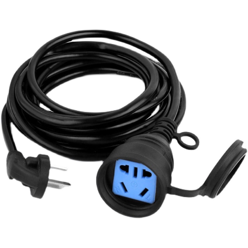 16A空调e延长线电源插座10a三插头户外防水电动车充电插排拖接线