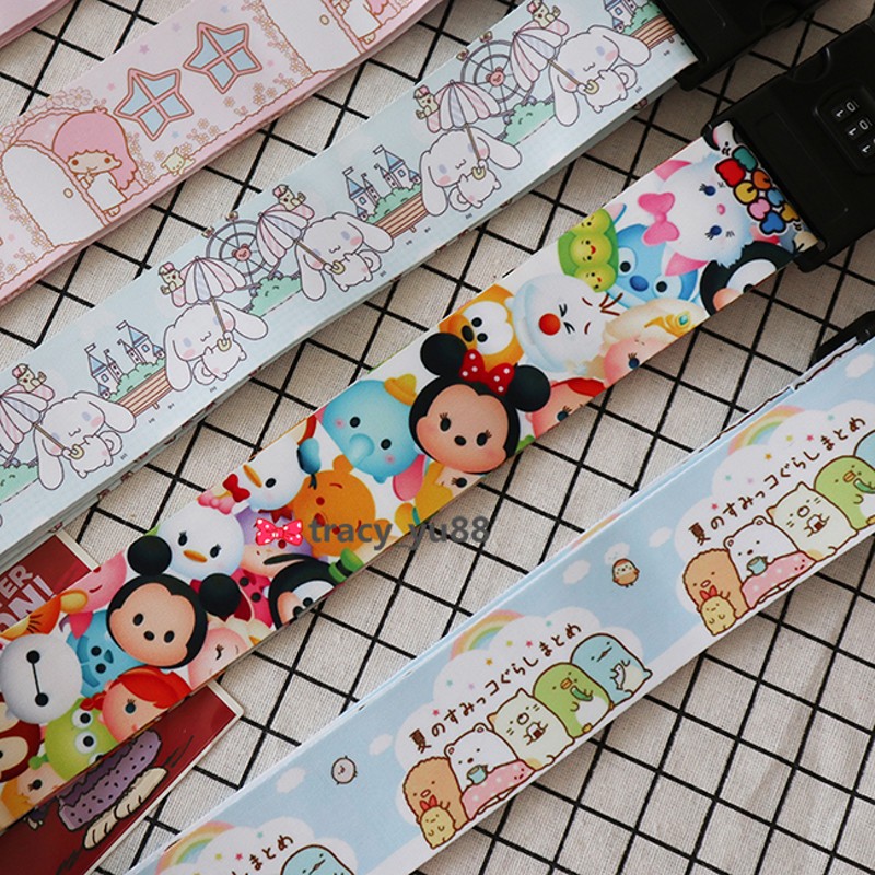 卡通小动a物行李箱密码锁绑带十字打包带拉杆箱旅行箱托运捆箱带