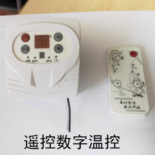 调温控制器控温器石墨烯碳晶墙暖D温控器数字显机械电源线字母头
