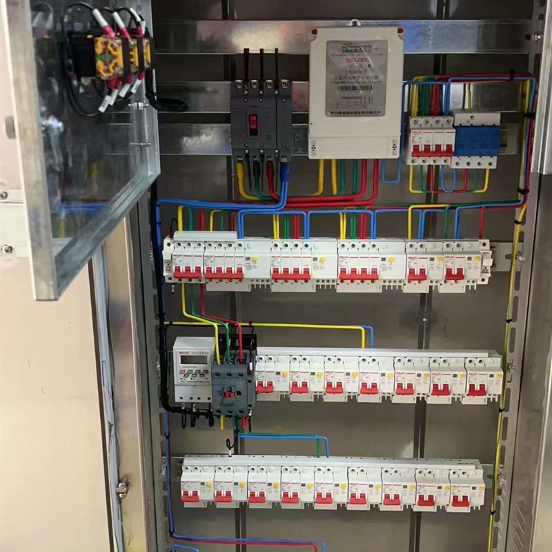 定制低压成套配电箱户外防雨不锈钢路灯控制O箱手动自动电源切换