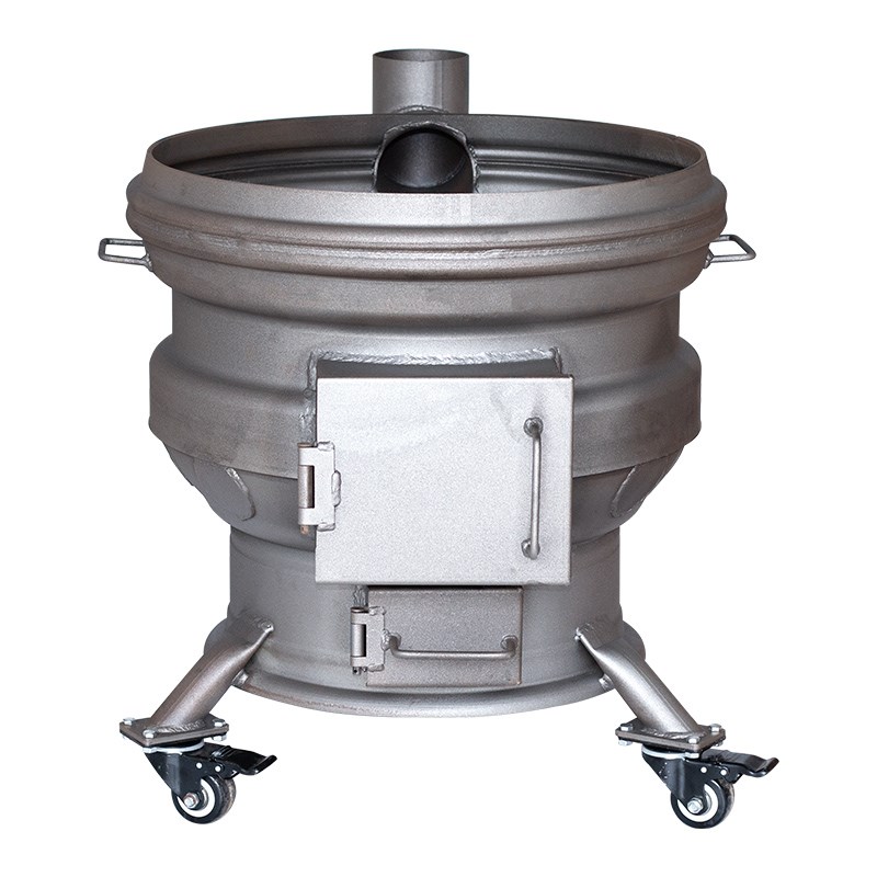 家用柴火灶烧e木柴轮毂移动加厚钢圈地锅农村新款大铁锅灶台柴火