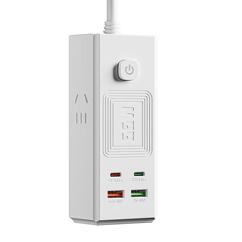 家用氮化镓66iW超级快充插座插排多功能桌面插线板USB带线拖接线