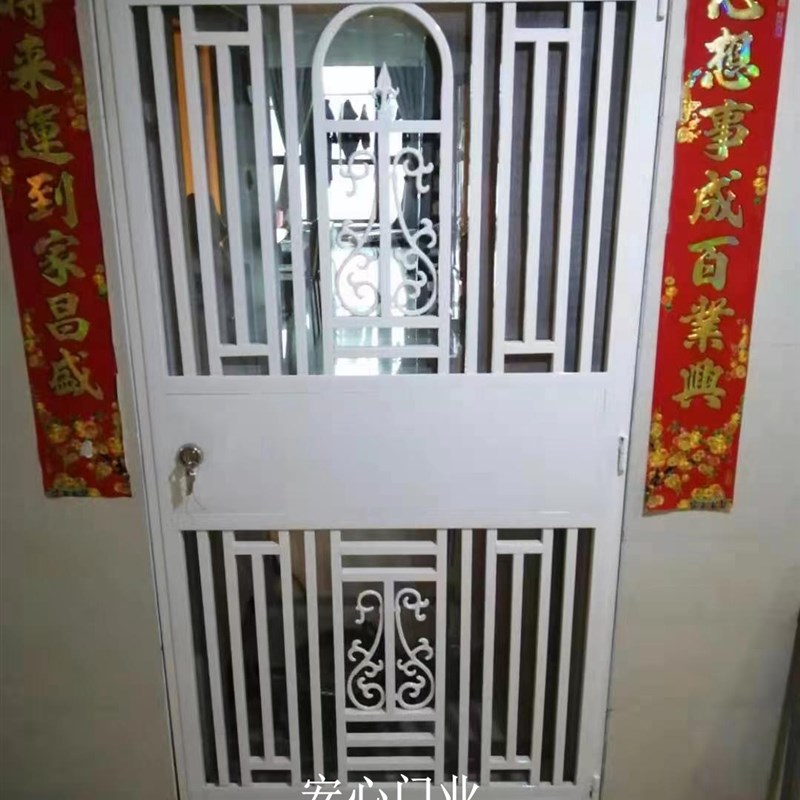 北京定做家用防盗门通风透气入户门铁栅栏纱门子母楼道地下安全门