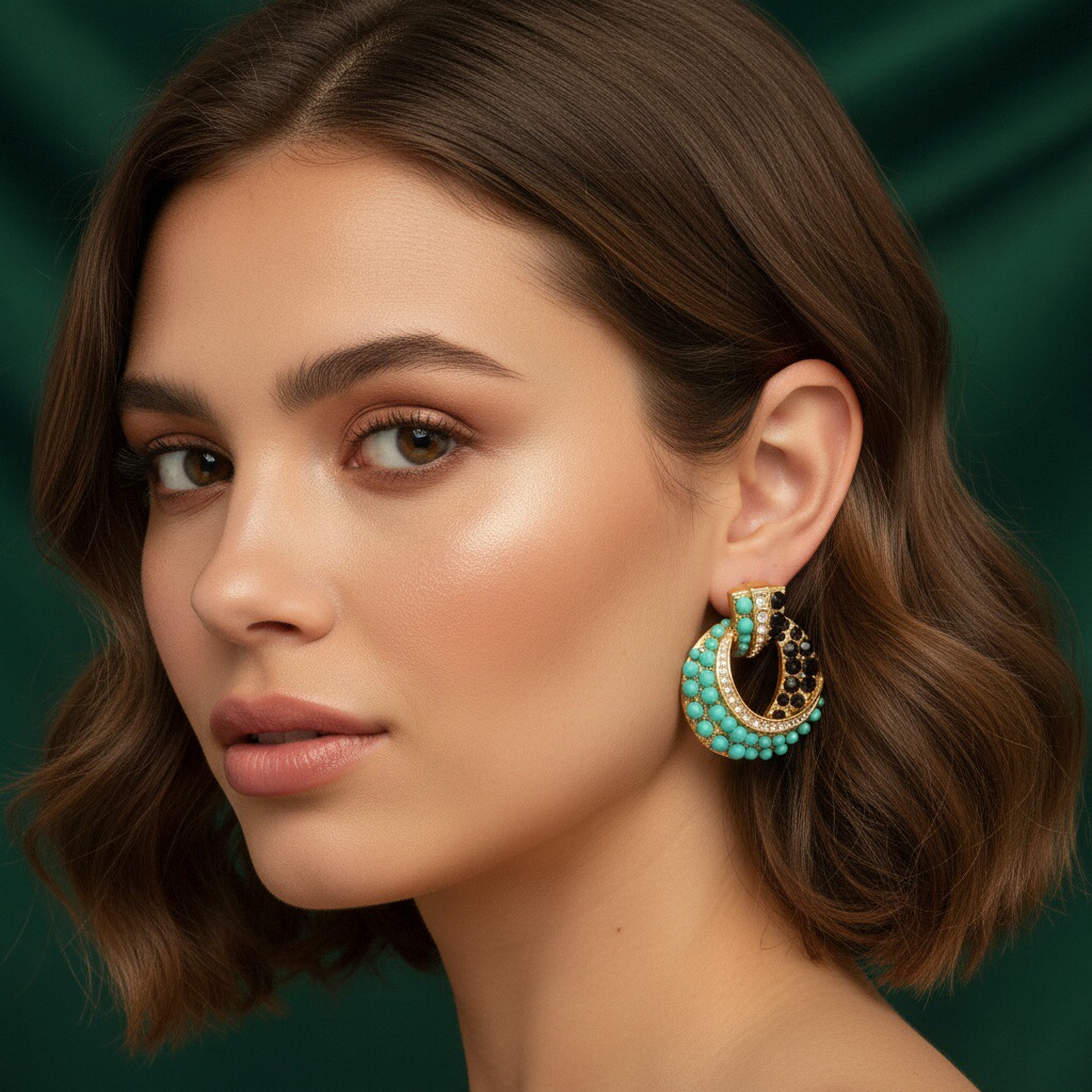 时尚新款宫廷风小众设计耳钉