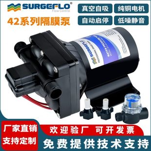 42款 增压抽吸水泵 静音电动隔膜泵房车游艇直流12V24V灌装 机自吸式