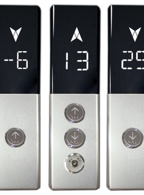 新时达默纳克电梯外呼盒无底盒壁挂式呼梯盒FTHD点阵白光