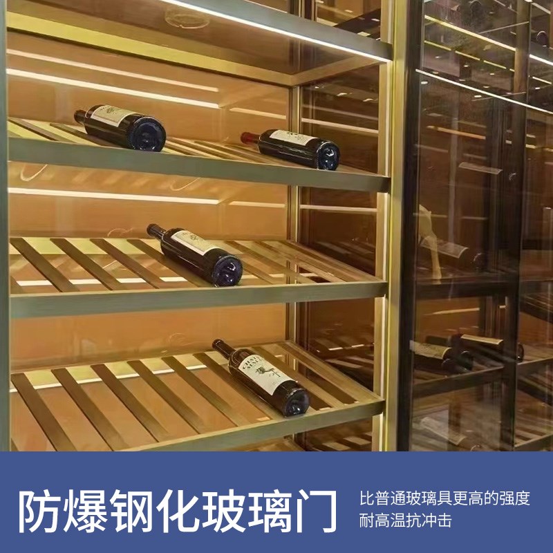 极简轻奢钢化玻璃衣柜门定制窄边茶灰黑色透明铝框酒柜书柜门定做