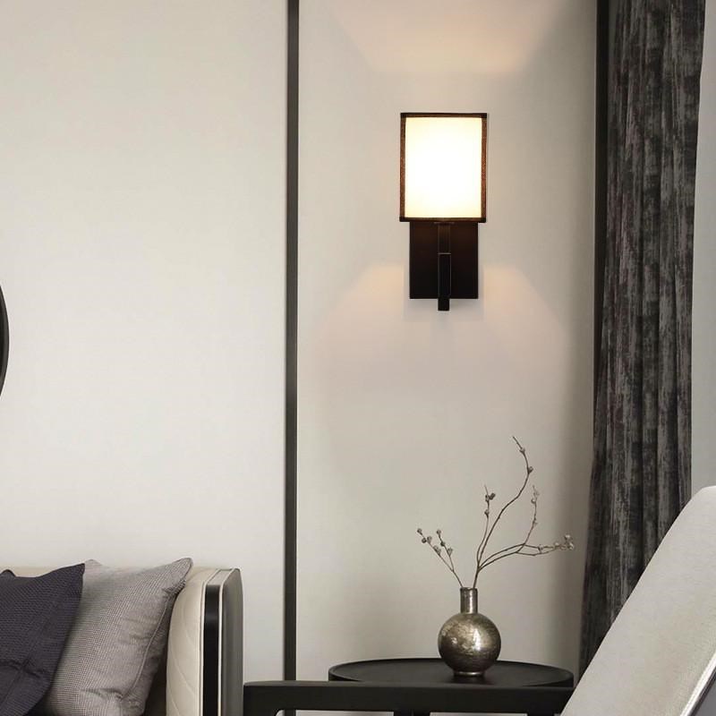 新中式壁灯现代简约酒q店工程茶楼样板房走廊过道灯具客厅卧室灯