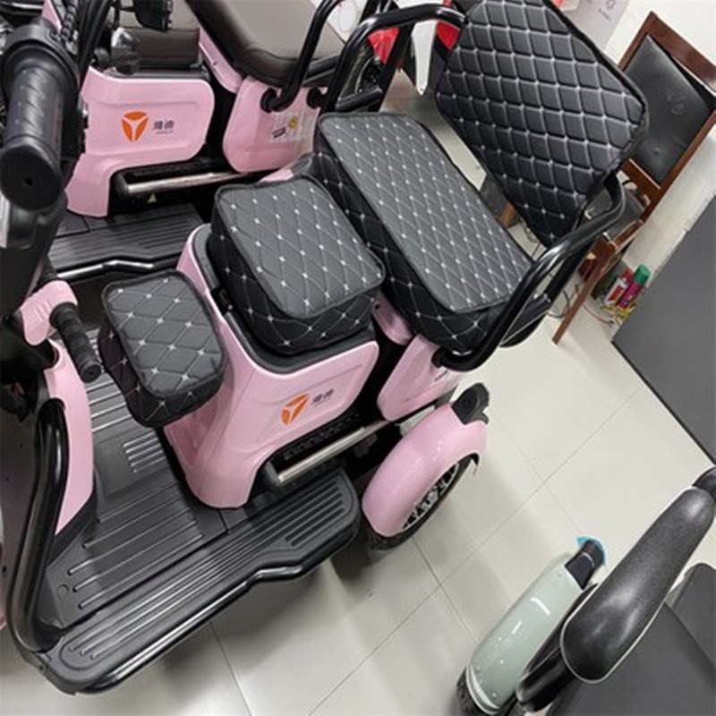 哈牛N5脚垫电动三轮车座套防B水皮革坐垫套亚麻布料车座套