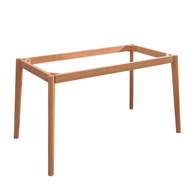 欧式家具脚原木餐桌腿实木v餐台脚简约J桌脚桌子腿脚办公桌支架台