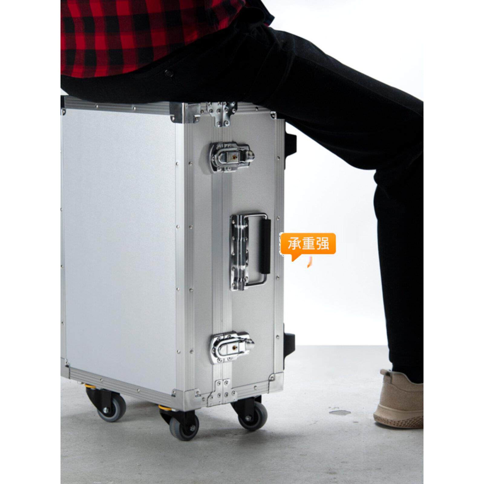 定制航空箱定做仪器箱铝合金手提箱拉杆工具箱铝箱设备收纳箱海绵