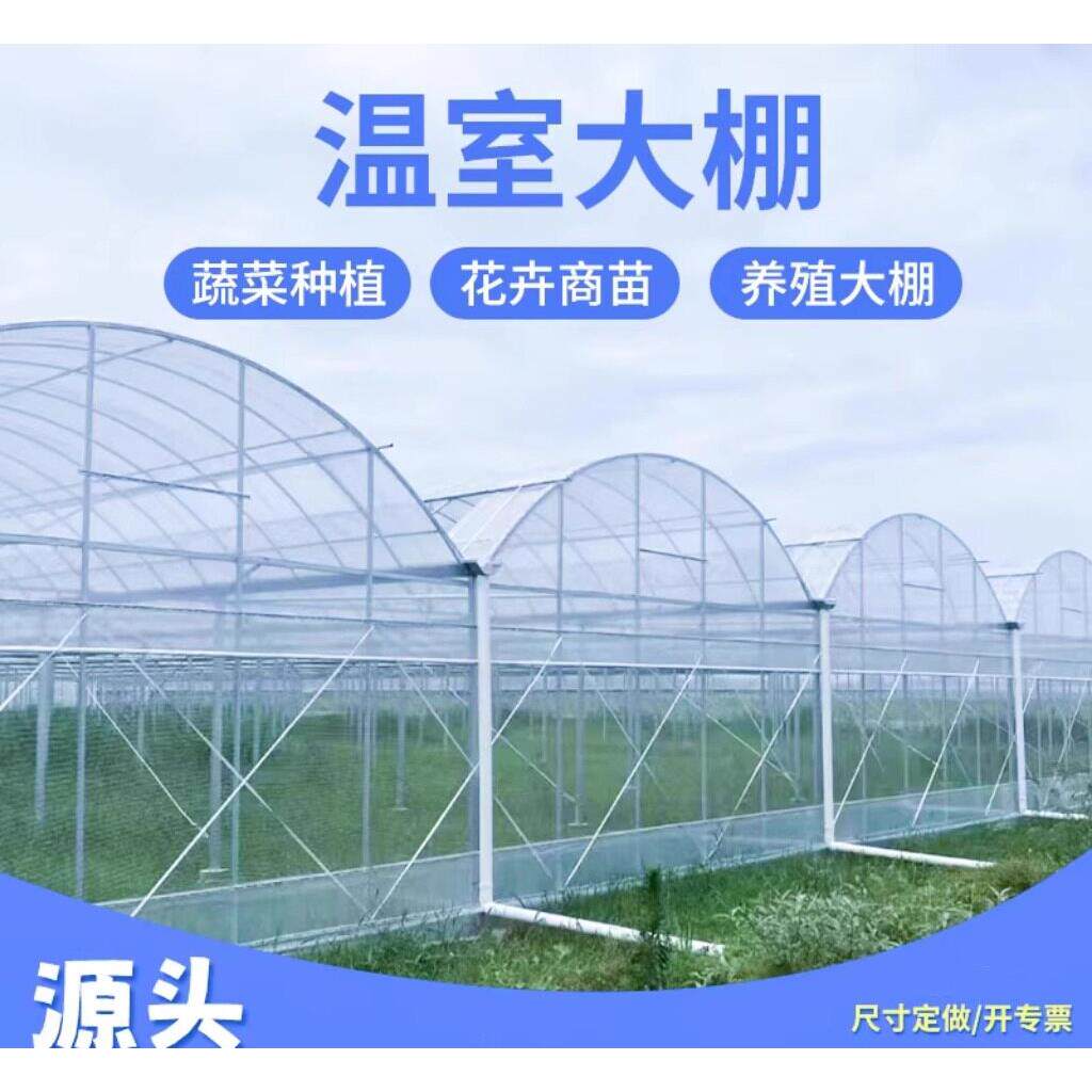 连栋薄膜蔬菜种植大棚外遮阳连栋大棚全套简易大棚温室